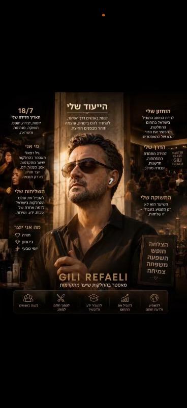 גיל רפאלי מאסטר בהחלקות מתקדמות - מעצבי שיער קריית מוצקין