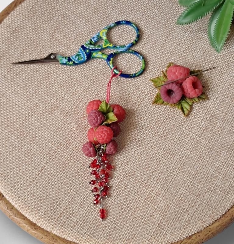 Набор аксессуаров для вышивания "Сладкая малина" - Nina Handmade Studio