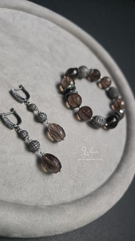 Smoky Quartz Shimmer 🤎✨ - Lilia jewelry made with love