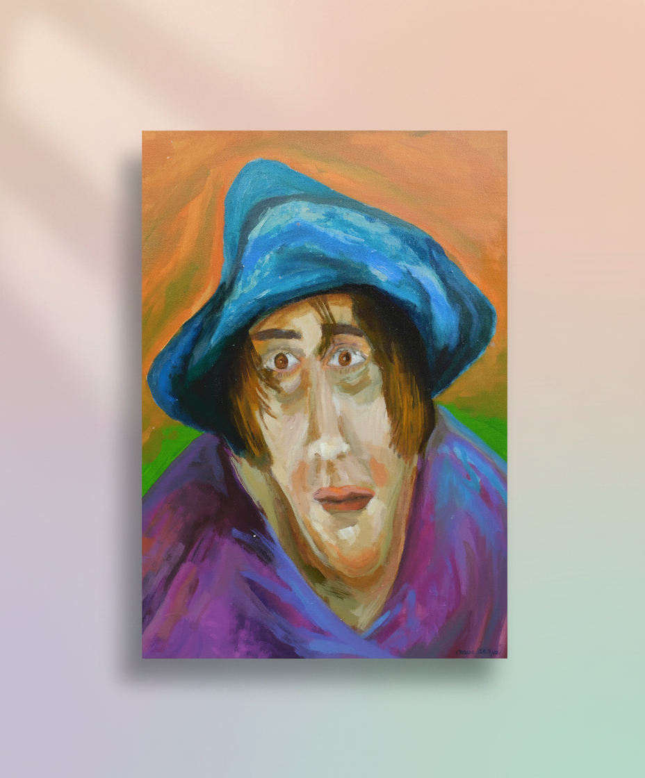 Woman with hat; 40x50 - Magic World from Max Segal