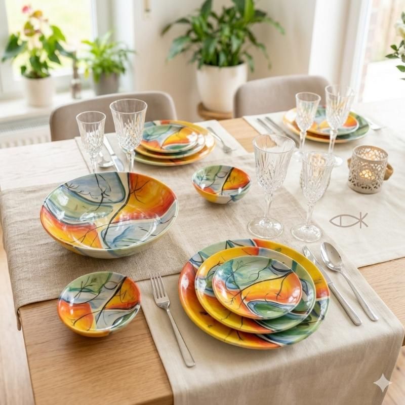 Plates from the "Summer" series - Аrt&Ceramica"FishKA"