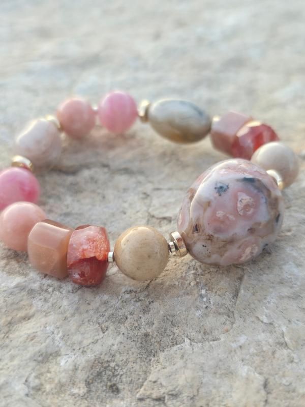 Bracelet "Tenderness" made of natural stones - KARDOW Jewelry with Intention