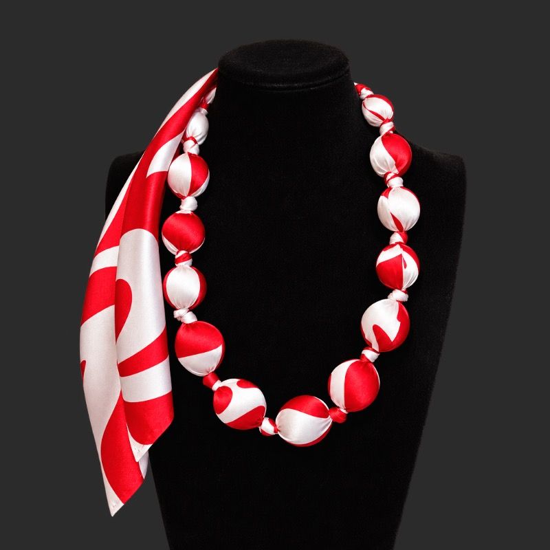 Silk Necklace Panache - Silky Blues