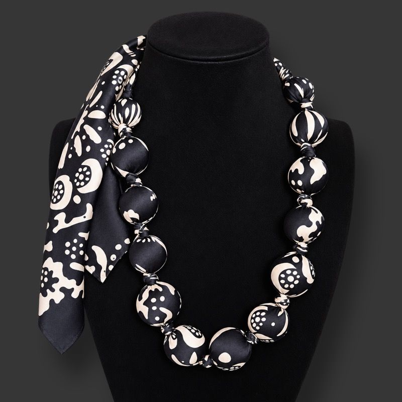 Totem Silk Beads - Silky Blues
