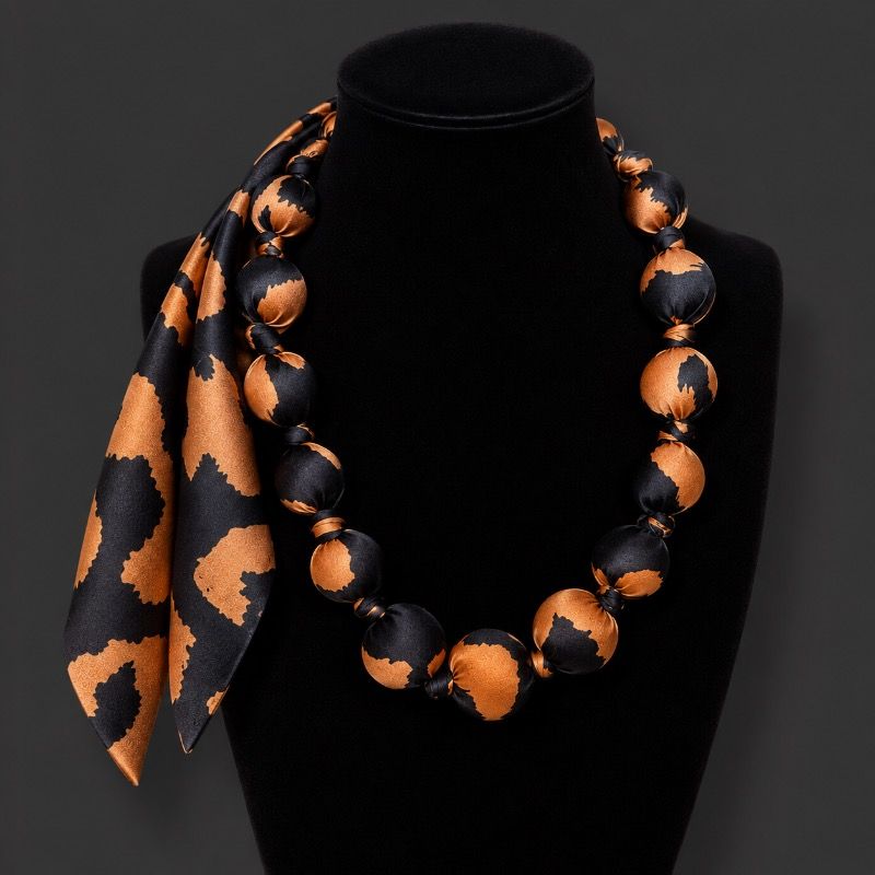 Emotion Silk Necklace - Silky Blues