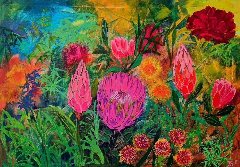 Australian Flower Garden - ArtFay