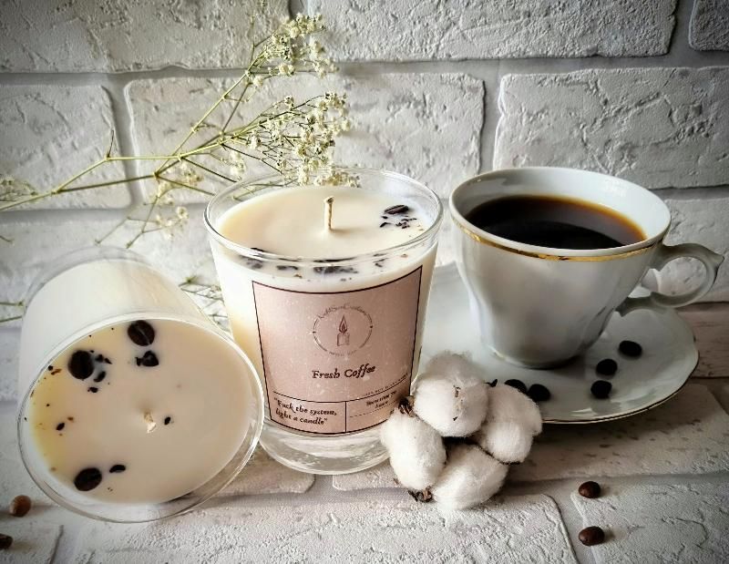 Aromatic Coffee Scented Candle from Soy Wax Tabiat - NightSunCreations