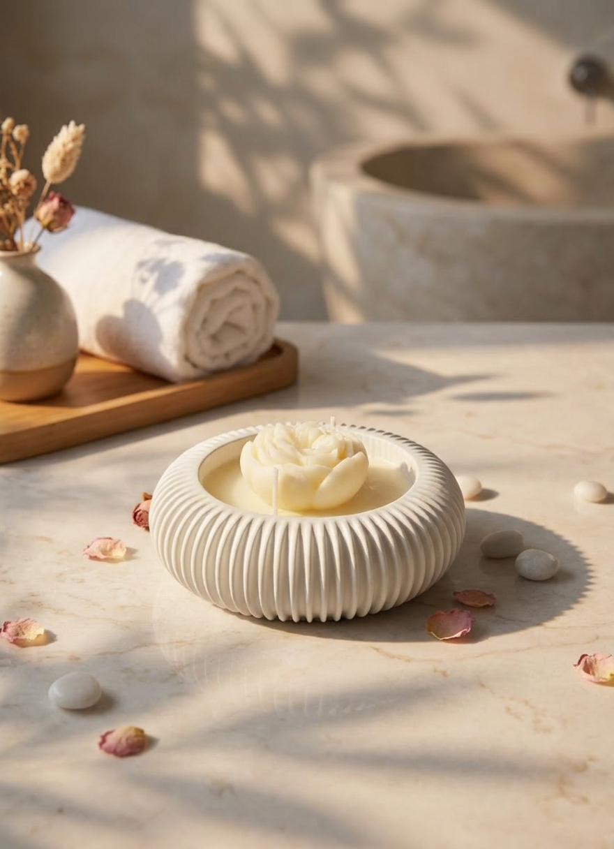 Уникальная ароматическая свеча - MOL, hand made candle