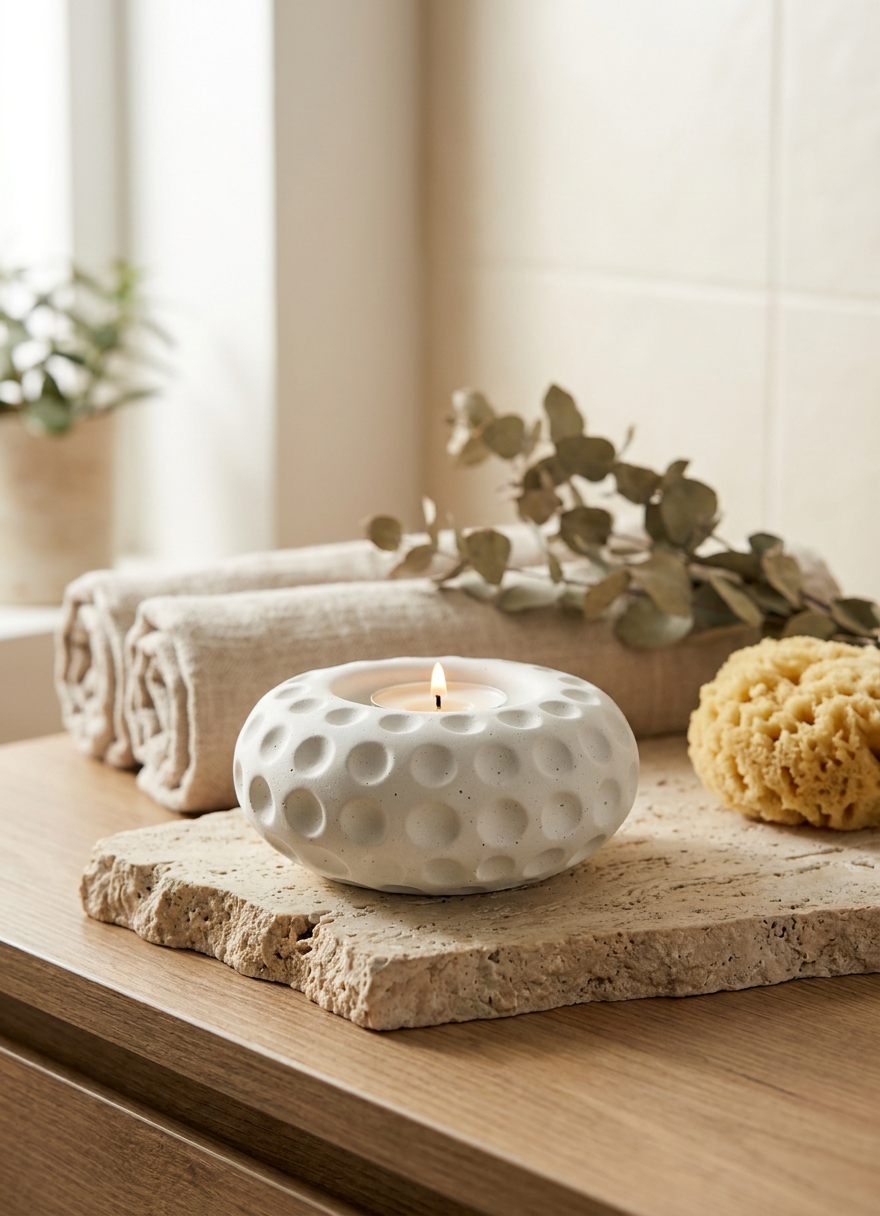 פמוט לנרות שבת - MOL, hand made candle