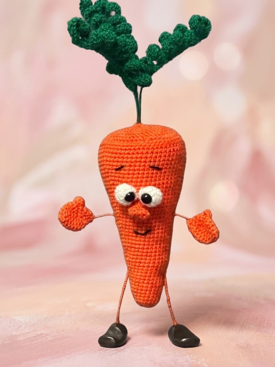 Knitted Carrot - Anastasia Sibin hand made