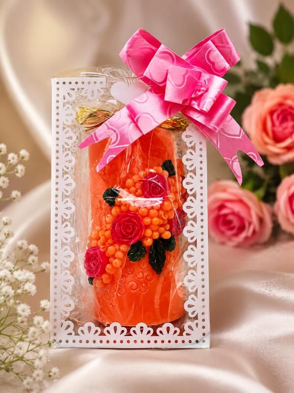 Floral Candle - soap.flowers