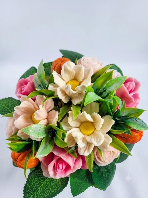 זר אביבי מסבון - soap.flowers