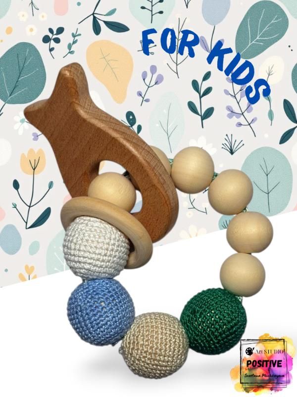 👶 Teether for baby - Art Studio "POSITIVE"