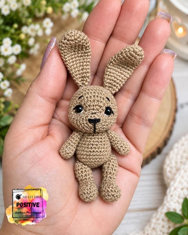 🐇 Bunny in the Palm - Art Studio "POSITIVE"