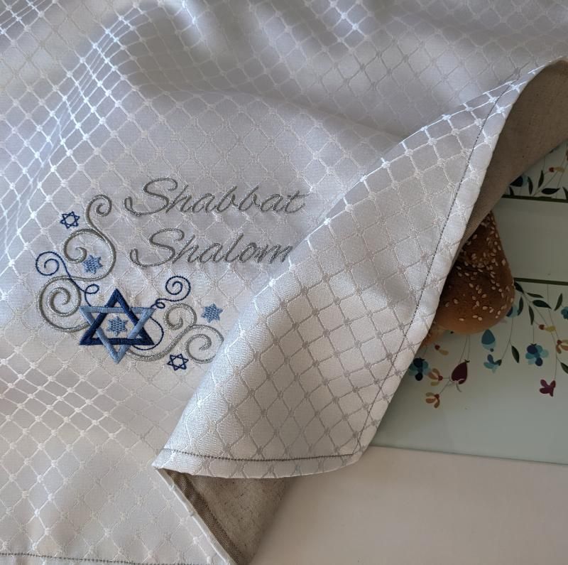 Challah Cover "Shabbat Shalom" - Mama's studio