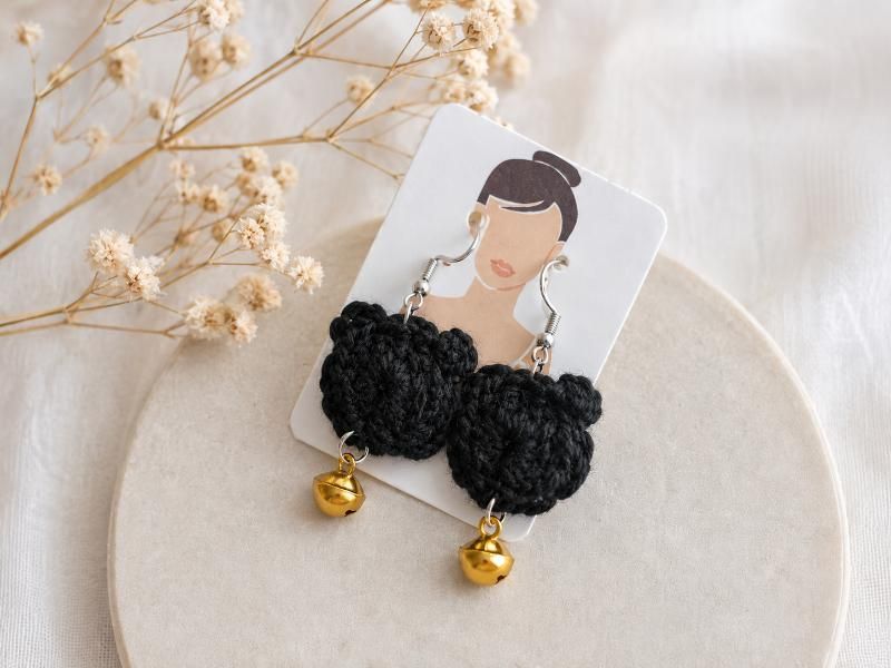 Earrings "Night Cat" - Evgenia