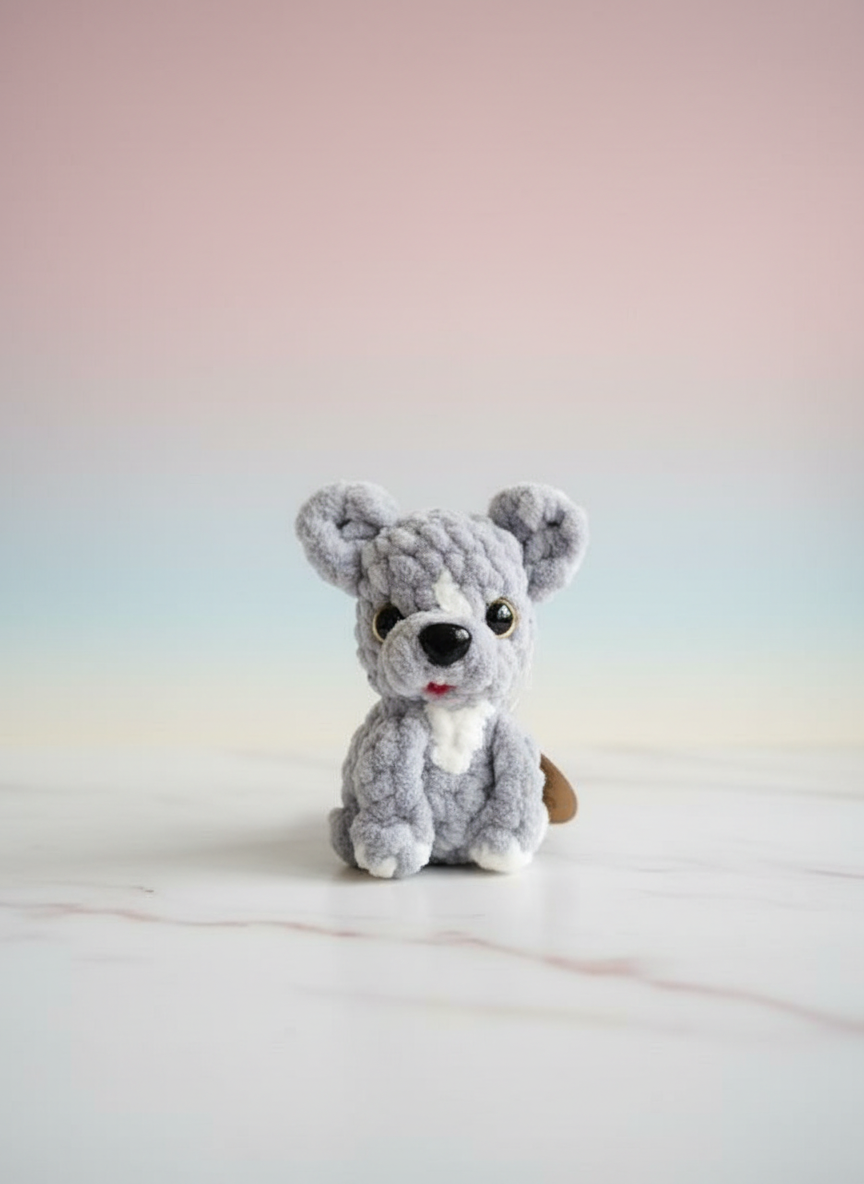 Cute Bulldog Puppy 8 cm - עולם של פלאים קטנים/Stories by hand