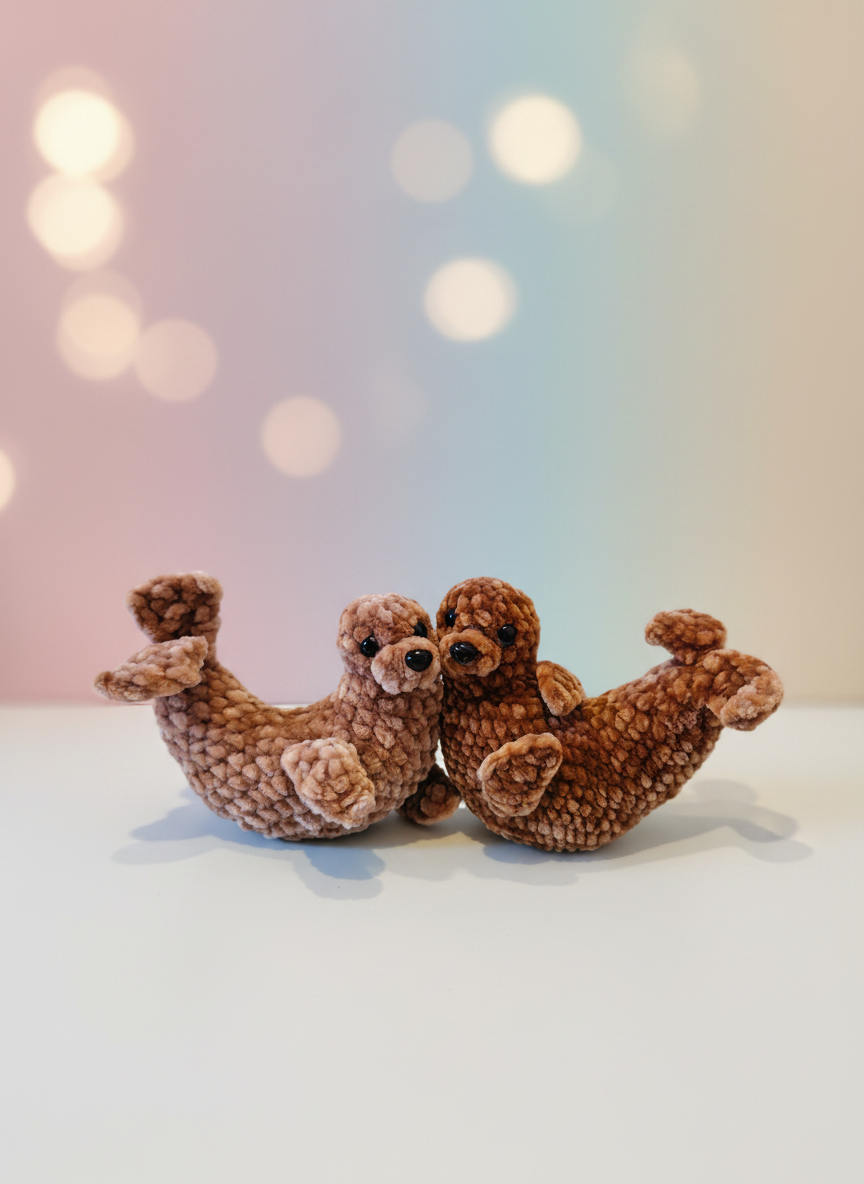 Fur Seal 9.5 cm each one separately - עולם של פלאים קטנים/Stories by hand
