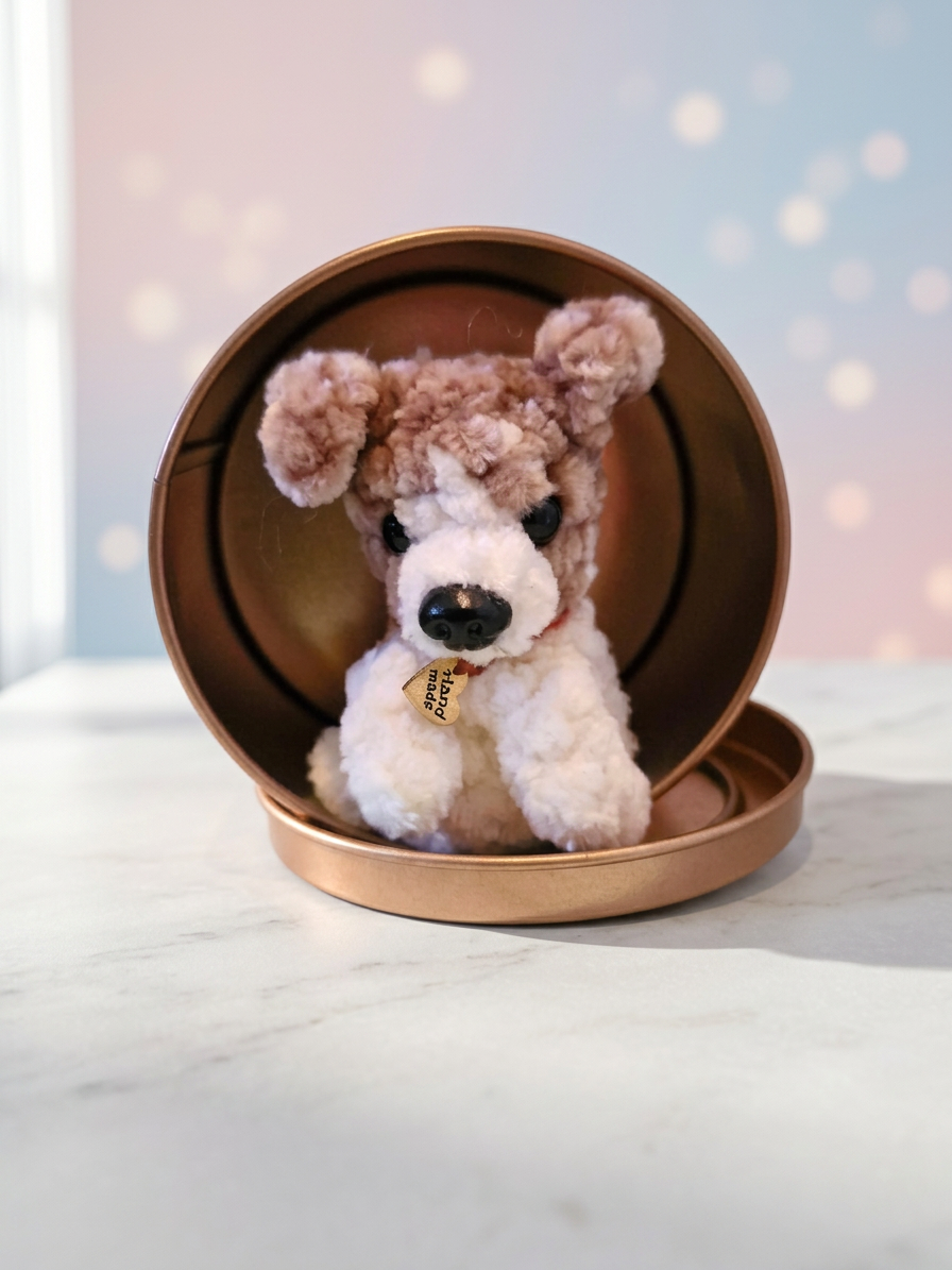 Jack Russell Terrier Puppy 6 cm in a box - עולם של פלאים קטנים/Stories by hand
