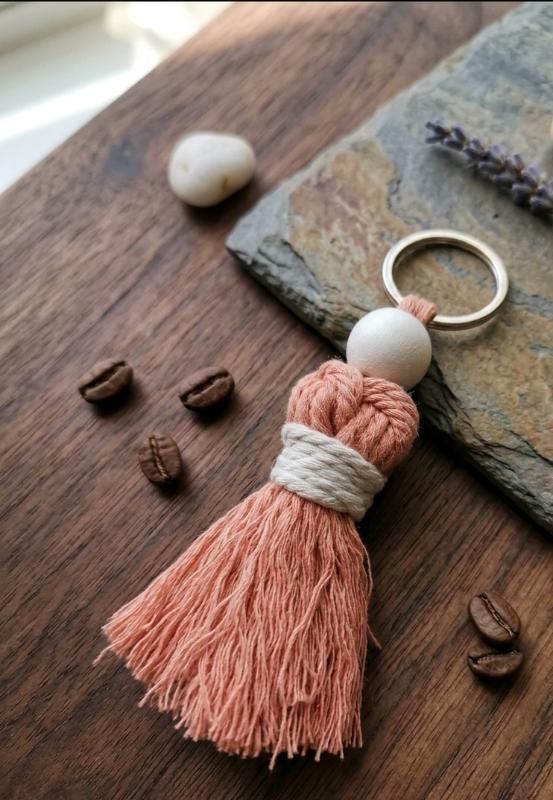 Macrame Tassel Keychain - JAZZMAFFIN
