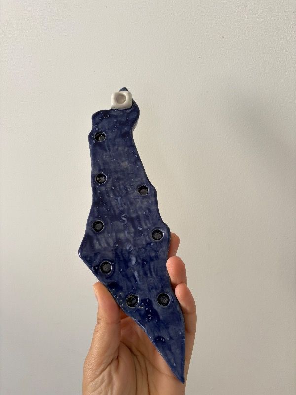 Ceramic Hanukkah Menorah - Terra O