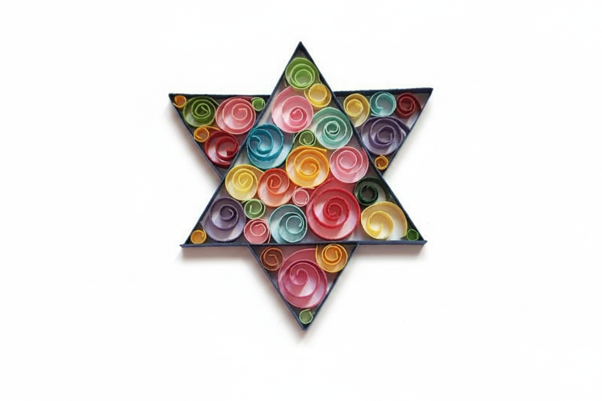 Star of David - Wall Art - Paper Piece by Emilie