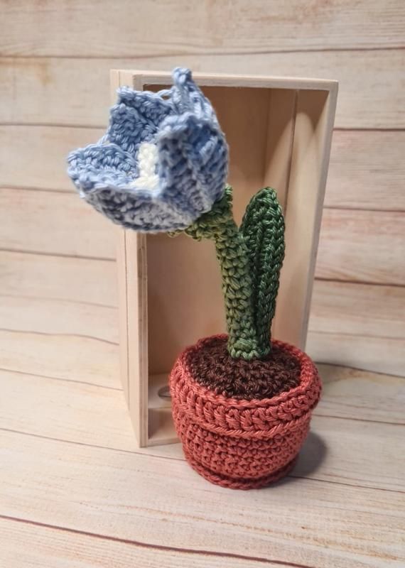 BELLFLOWER Crochet Flower Pot - Crochet Toys By Elena